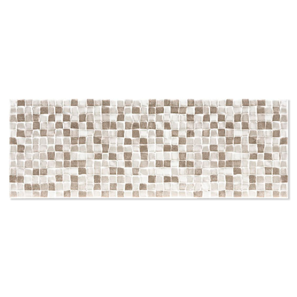 Veggflis Albareto Cubic Brun Matt 25x70 cm